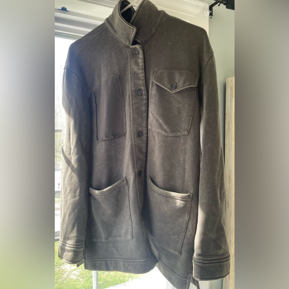 Abercrombie and Fitch soft jacket. Size Medium. Grey